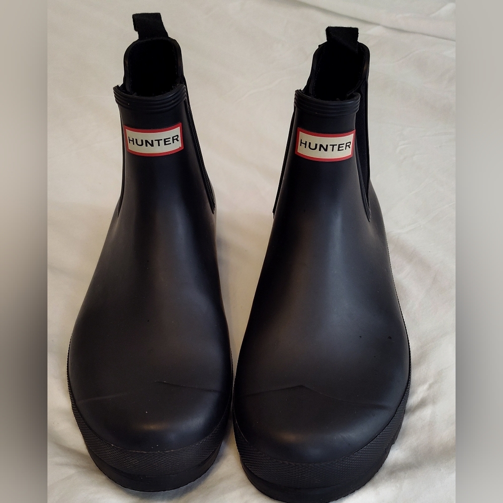 Hunter Men's Black Waterproof Boots